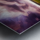 Clouds on the field Metal print