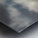 Desert Mountain Storm Light Metal print