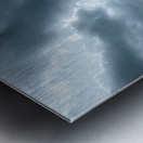 Solace in Solitude: A Blue Lighted Tree in Infrared Metal print