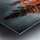 Lakeside Autumn Blaze   Infrared Fire Metal print