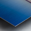 Red Barn Blue Silence Metal print