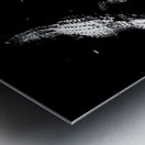 Two Shadows One Current Metal print