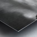 Solitude Unveiled: A Mystical Wyoming Lone Tree at Guernsey State Park Metal print