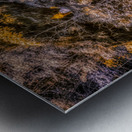 Golden Steps Ascent: A Color Infrared Symphony in Watkins Glen State Park Metal print