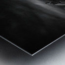 Lighted Rock Peak Metal print