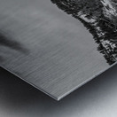 Chautauqua Chronicles: Exploring Chautauqua Flatirons in Monochrome Metal print