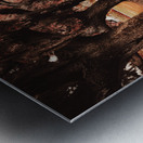 Crimson Avenue of Oaks Metal print