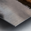 Triangular Fields Path Metal print