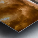 Stormy Fence Metal print