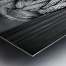 Sailing in Shades: Intimate Boat Details Metal print