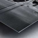 Detailing the Deck: Black & White Boat Beauty Metal print