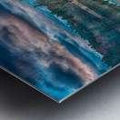 Sunrise at the cabin Metal print