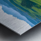 Verdant Horizons: Exploring the Green Badlands Metal print