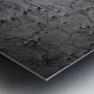 Deserted Elegance: Unearthing Natural Patterns in the Badlands Metal print