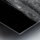 Fence Watching the Ocean Metal print