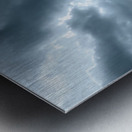 Solace in Solitude: A Blue Lighted Tree in Infrared Metal print