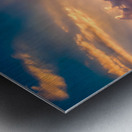 God Rays Over Gettysburg: Sunset at the 73rd New York Volunteer Infantry Regiment Metal print