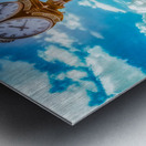 Timeless Radiance: Fort Myers Town Clock in Infrared Metal print