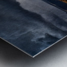 Epic Descent: Montanas Infrared Mountain Road Impression metal