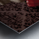 Farmhouse Spice: Weathered Wooden Jar with Red Pepper and Garlic Impression metal