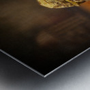 Natures Imprint: Egg-shaped Rock with Weathered Elegance Metal print