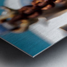 Rustic Resilience: The Story Woven in a Rusted Anchor Chain Metal print