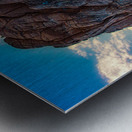 Twilight Blend: Monument and Trees in Purple at Sunset Impression metal