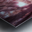 Springtime Serenity: A Moody Sunset at Oak Grove Cemetery Metal print