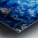 Enchanted Woods: Exploring the Mystical Blue Celtic Cross Metal print