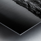 Shadows of the Earth: Contours of Time in the Badlands Metal print