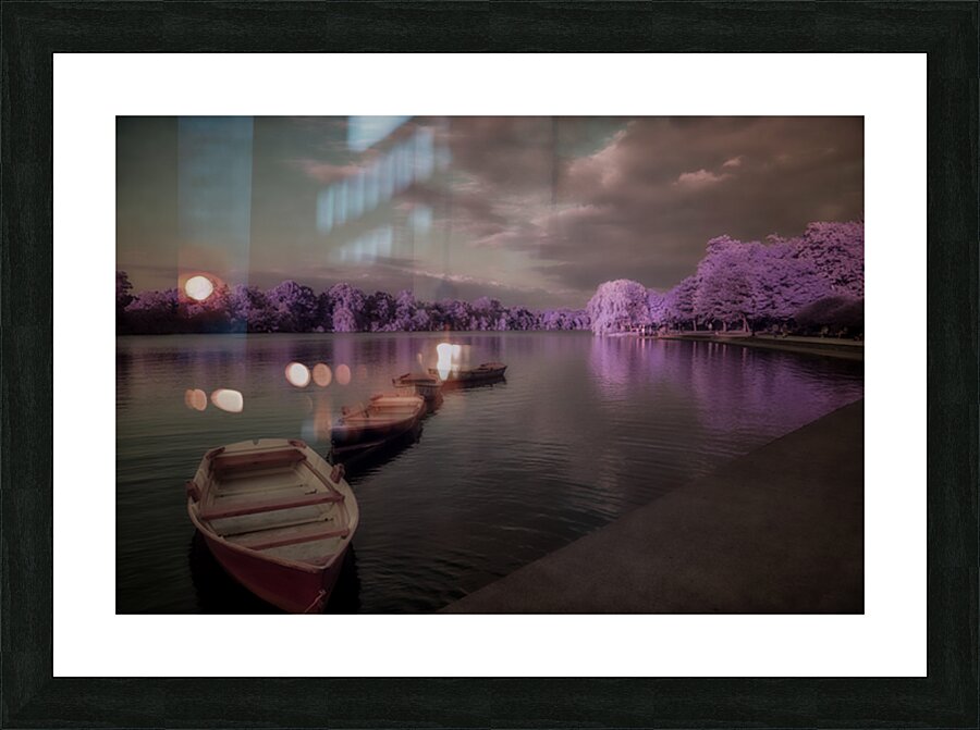 Lavender Waterscape Reverie   Picture Frame print