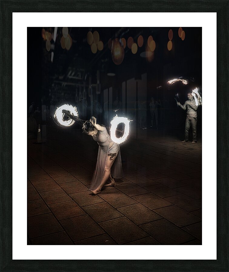 Whirls of Fire Picture Frame print