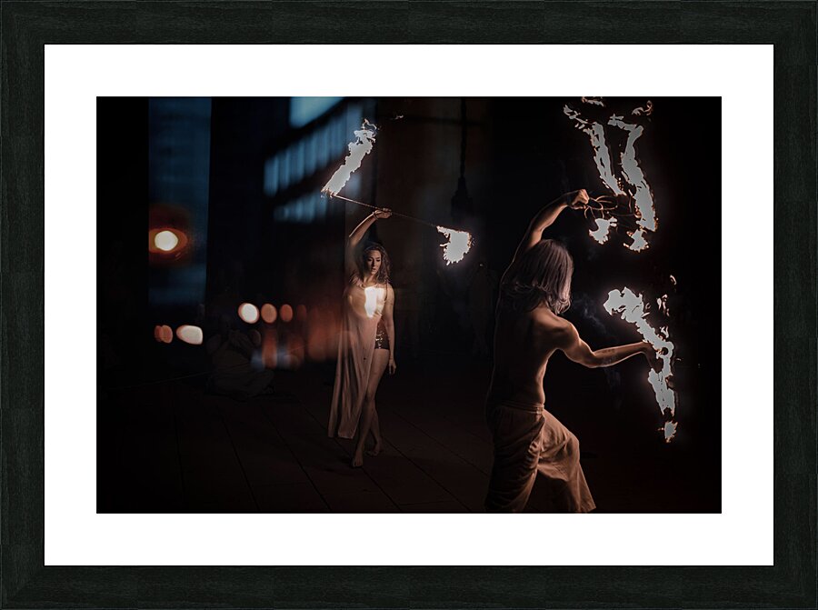 Torchlit Ballet Duo Picture Frame print