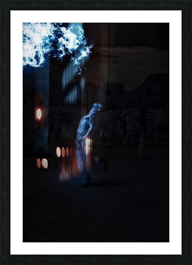 Veil of Infrared Fire  Picture Frame print