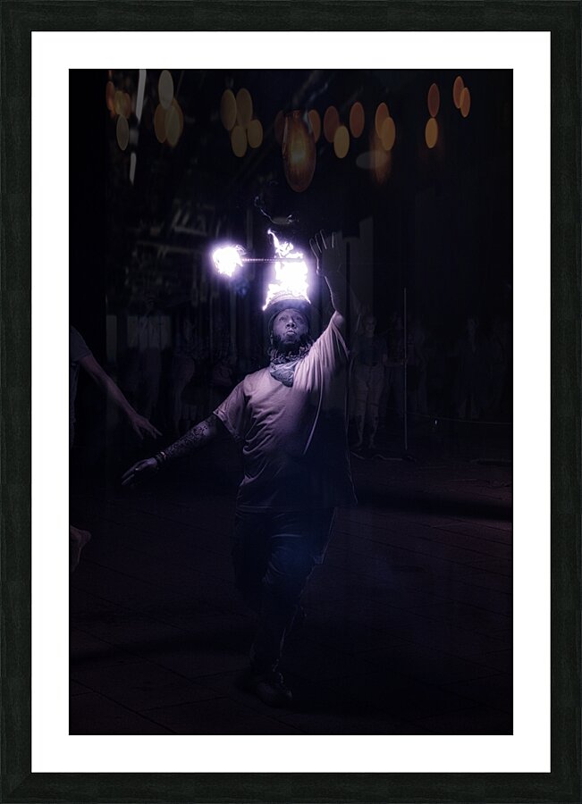 Flame Alchemist in Shadow Impression et Cadre photo