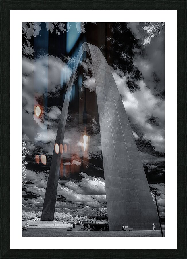 Skyward Monument in Monochrome Picture Frame print