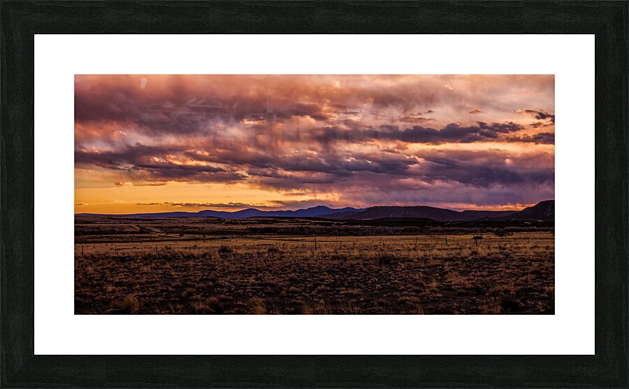 Sunset Symphony Over Vast Horizons Picture Frame print