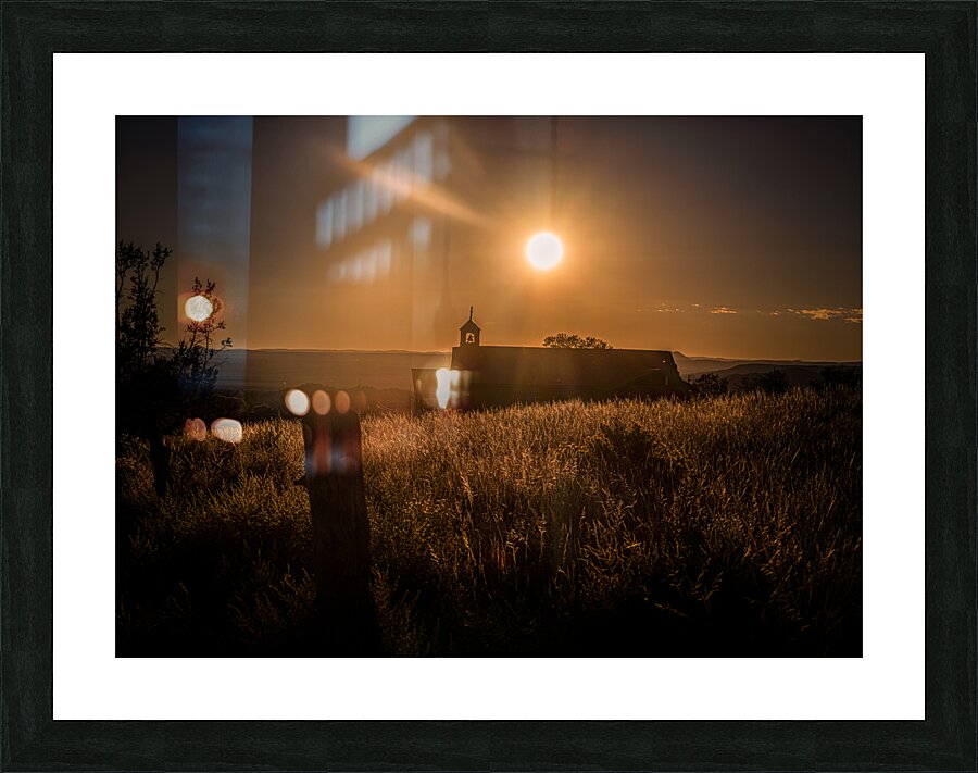 Silhouette in Sunlit Harmony Picture Frame print