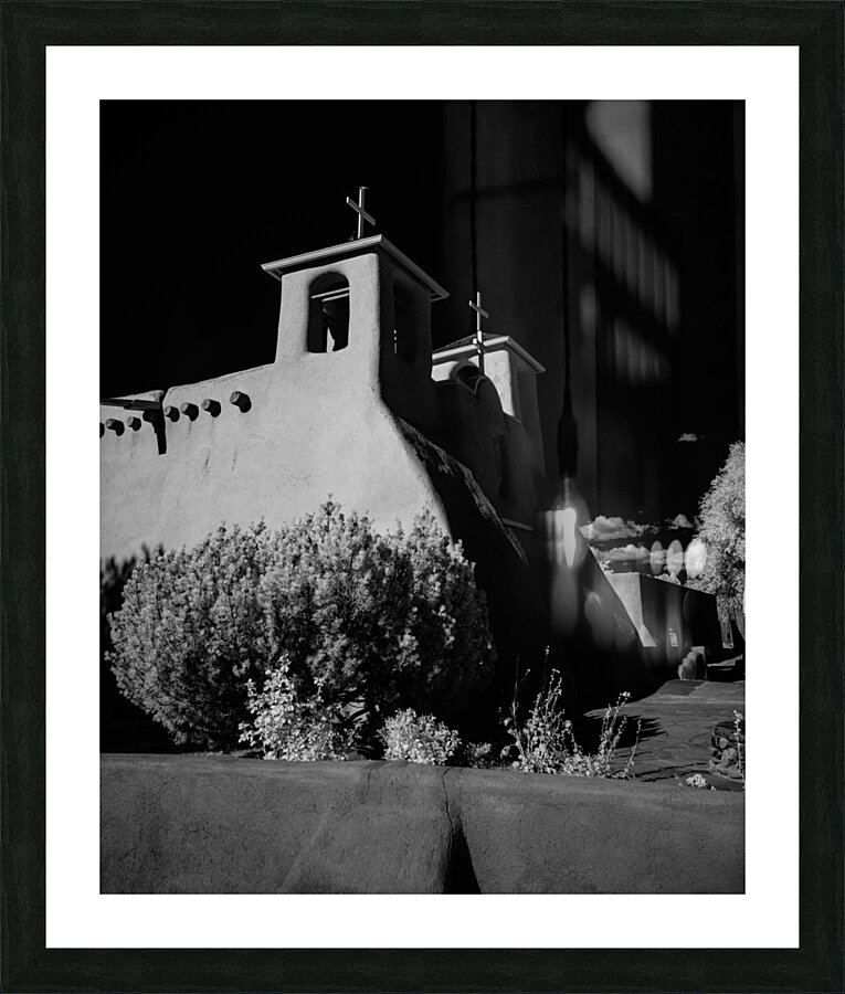Chiaroscuro of an Adobe Sanctuary Picture Frame print