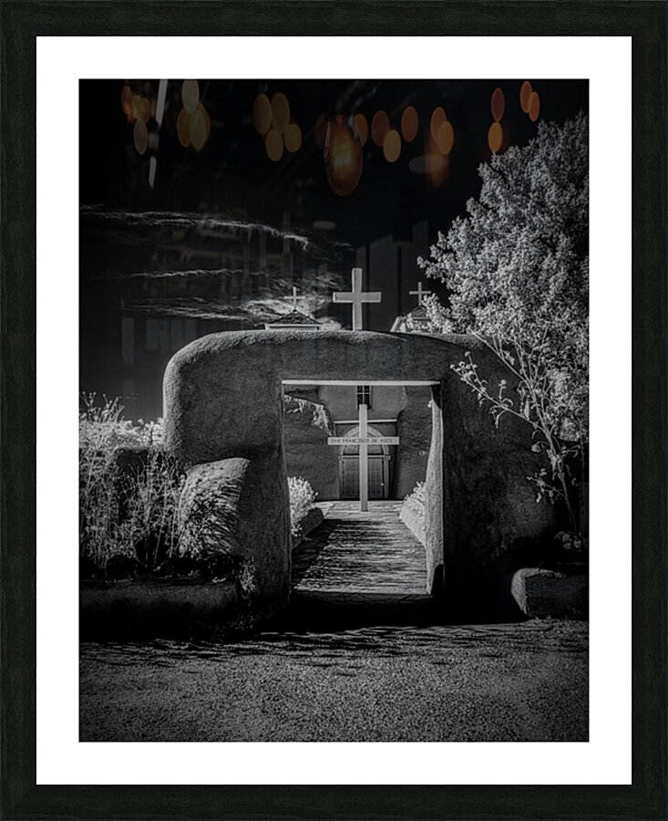 Timeless Path to the Mission Sanctuary Picture Frame print