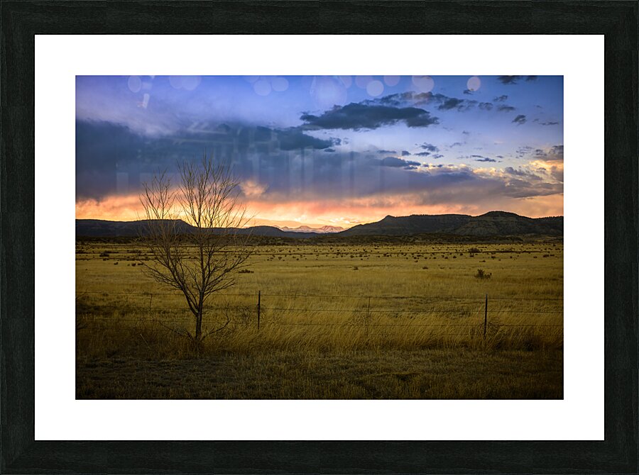 Prairie Radiance: Sunset Symphony Near Cold Beer NM Picture Frame print