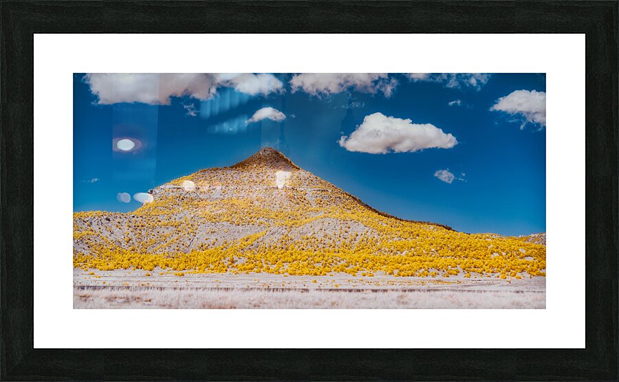 Golden Peak Under Azure Dreams Picture Frame print
