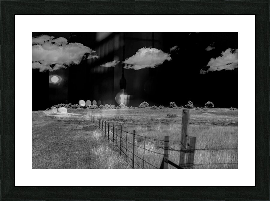 Fence of Stark Horizons Picture Frame print