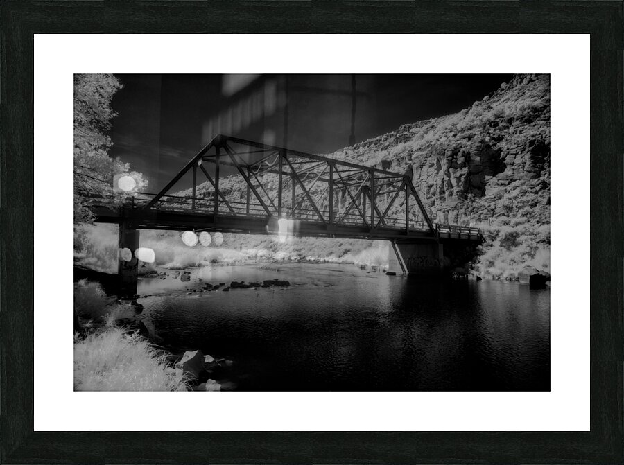 Industrial Elegance over Tranquil Waters Picture Frame print