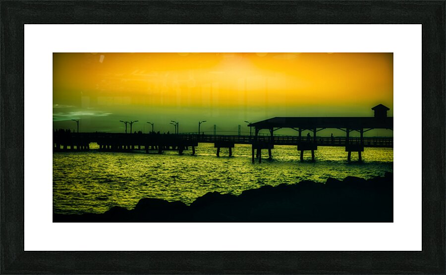 A Magical Evening on Saint Simons Island: Green Flash Picture Frame print