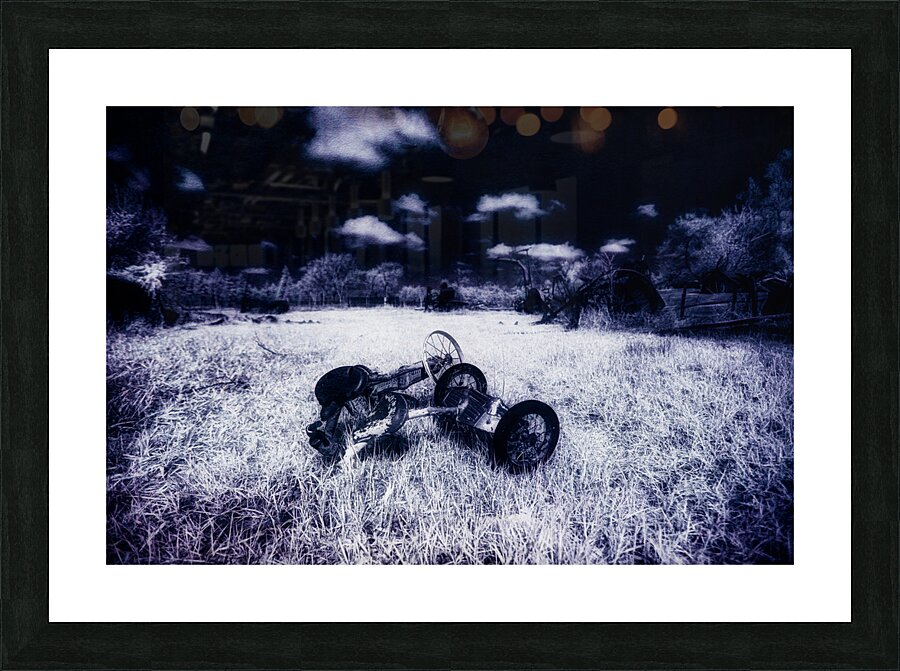 Rustic Relic - Blue Trike Picture Frame print