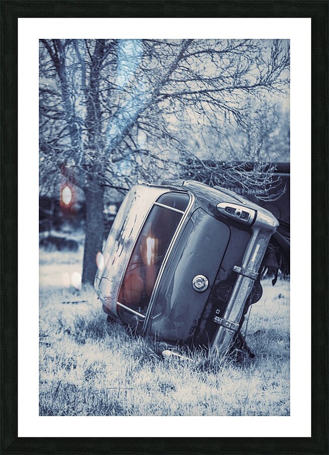 Rustic Relic - Blue Lean Picture Frame print