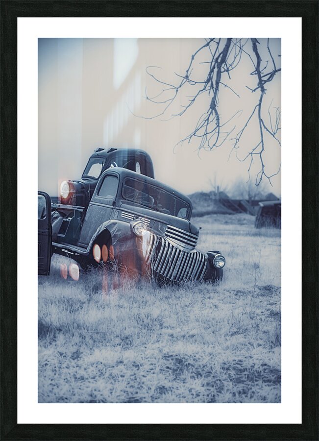 Rustic Relic - Giving a Lift Picture Frame print