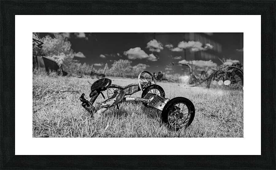 Rustic Relic - Broken Trike Picture Frame print
