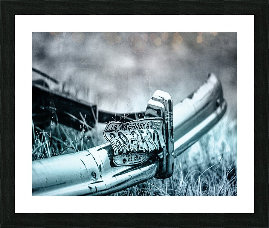 Rustic Relic - Blue Plate Picture Frame print